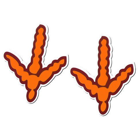 Virginia Tech Hokie Track Car Magnet Two Pack