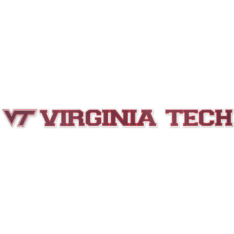 Virginia Tech Logo Strip Decal