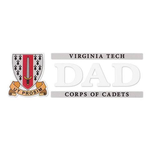 Virginia Tech Corps of Cadets Dad Decal