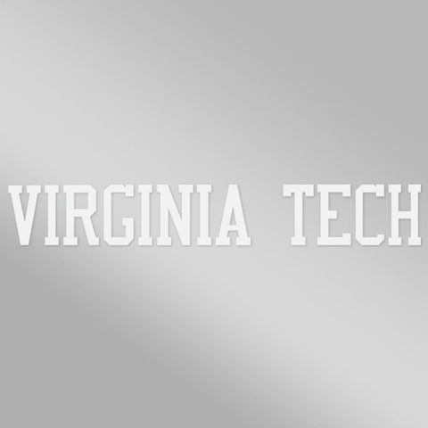 Virginia Tech Strip Decal: White