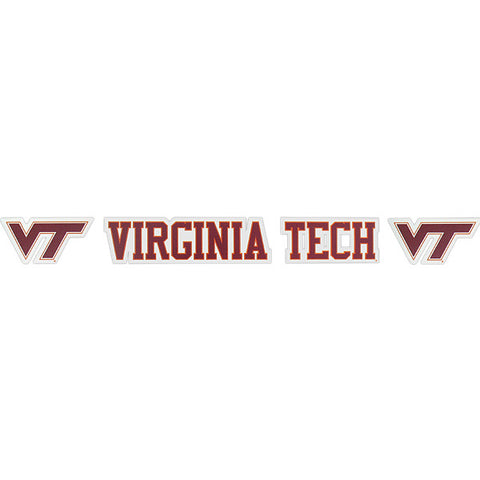 Virginia Tech Logo Strip Decal