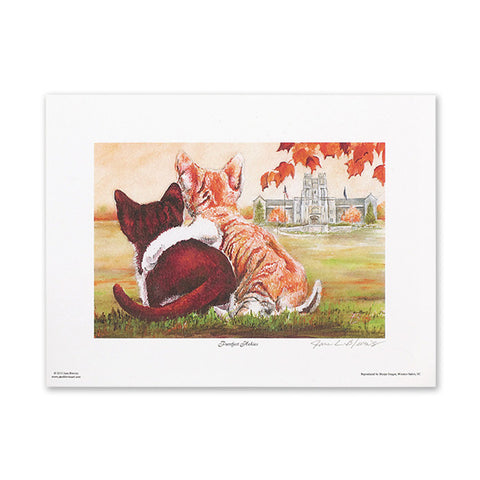 Virginia Tech "Purrfect Hokies" Print by Jane Blevins