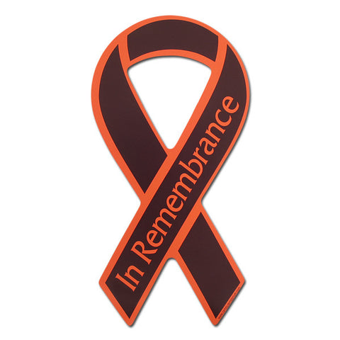 Maroon and Orange "In Remembrance" Magnet