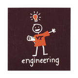 Virginia Tech College Stick Figure Refrigerator Magnet