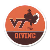 Virginia Tech Sports Refrigerator Magnet: Diving