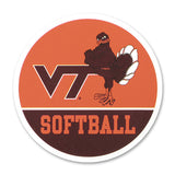Virginia Tech Sports Refrigerator Magnet: Softball
