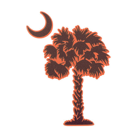 Maroon and Orange Palmetto Decal