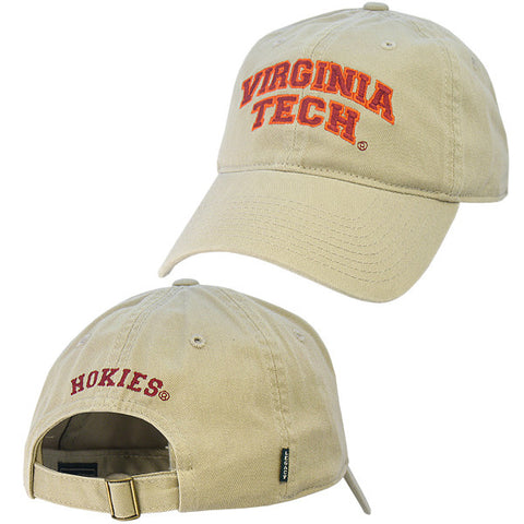 Virginia Tech Hat: Khaki by Legacy