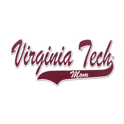Virginia Tech Mom Script Decal