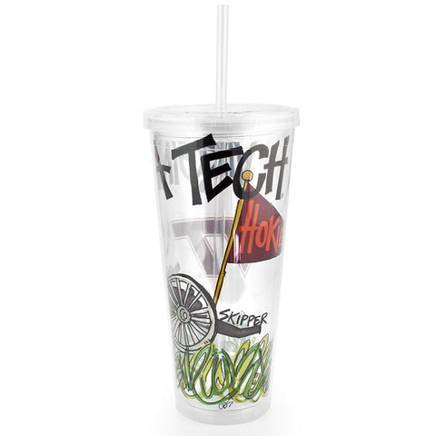 Virginia Tech Skipper Tumbler with Straw