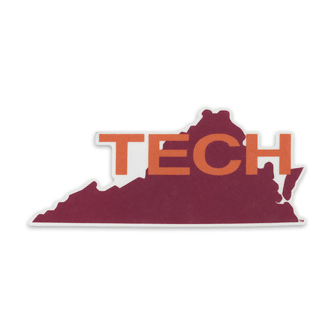 Virginia Tech Vault State Decal