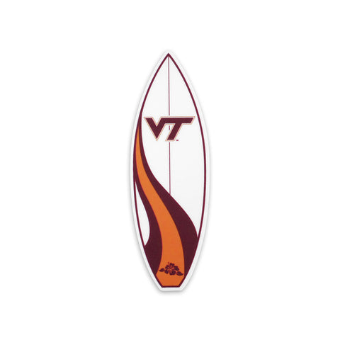 Virginia Tech Surfboard Decal: 3"