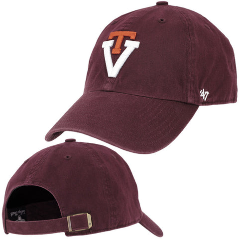 Virginia Tech Retro Logo Hat: Maroon by 47 Brand