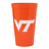 Virginia Tech Plastic Cup: Orange