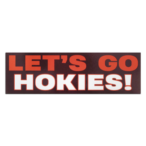 Virginia Tech "Let's Go Hokies" Magnet