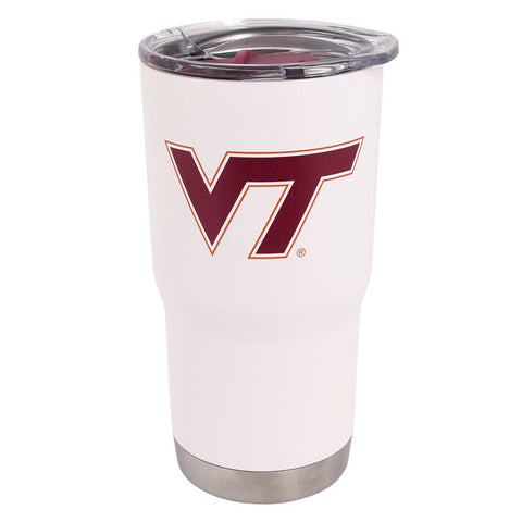 Virginia Tech Powder Coated Tumbler 20 oz.: White