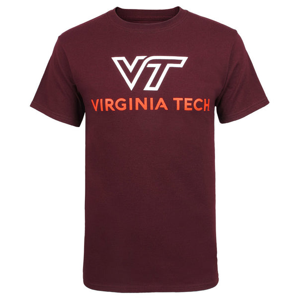 Virginia Tech University Logo TShirt Maroon by Champion Campus Emporium