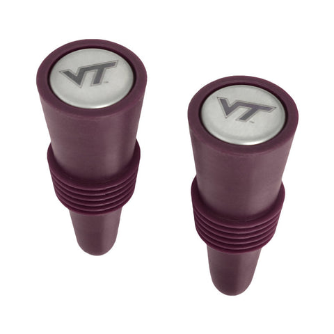 Virginia Tech Rubber Wine Bottle Stopper: Pack of 2