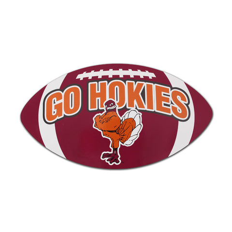 Virginia Tech Go Hokies Football Magnet: 10"