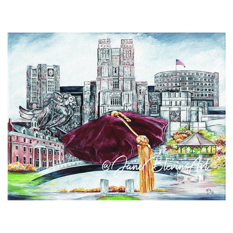 Virginia Tech "Tech Triumph" Print by Jane Blevins