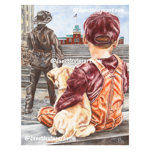 Virginia Tech "Dreams To Serve" Print by Jane Blevins