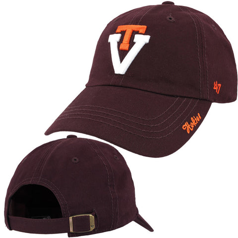 Virginia Tech Women's Retro Logo Hat: Maroon by 47 Brand