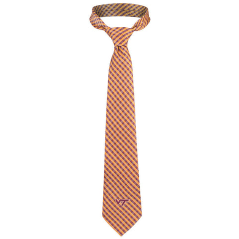 Virginia Tech Gingham Tie