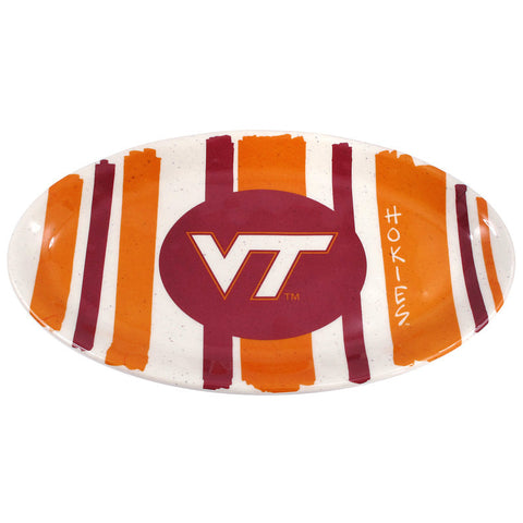 Virginia Tech Striped Melamine Platter