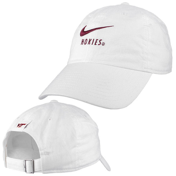 Virginia Tech Hokies Heritage 86 Swoosh Hat: White by Nike – Campus Emporium