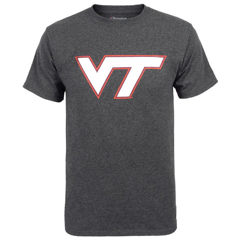 Virginia Tech Logo T-Shirt: Granite Heather by Champion