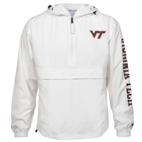 Virginia Tech Packable Jacket: White by Champion