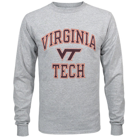 Virginia Tech Basic Long-Sleeved T-Shirt: Oxford Gray by Champion
