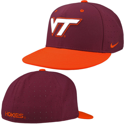 Virginia Tech Logo Fitted Baseball Hat by Nike