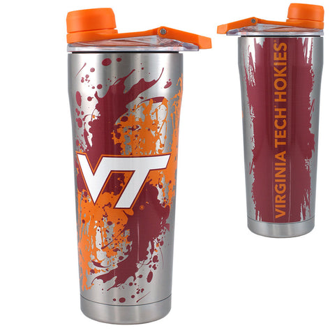 Virginia Tech Stainless Steel Splatter Shaker 24 oz.