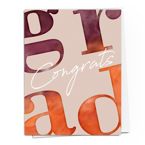 Congrats Grad Type Card