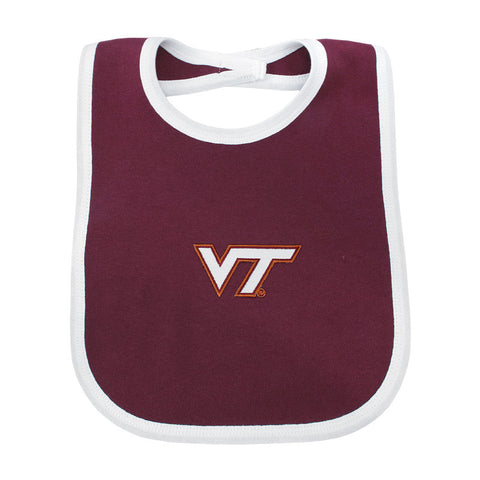 Virginia Tech Baby Bib: Maroon