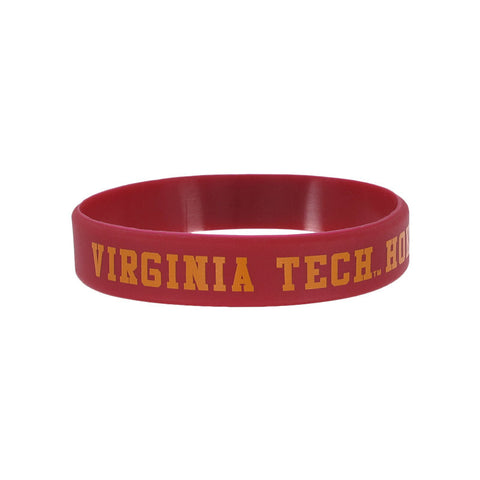 Virginia Tech Silicone Wristband: Maroon