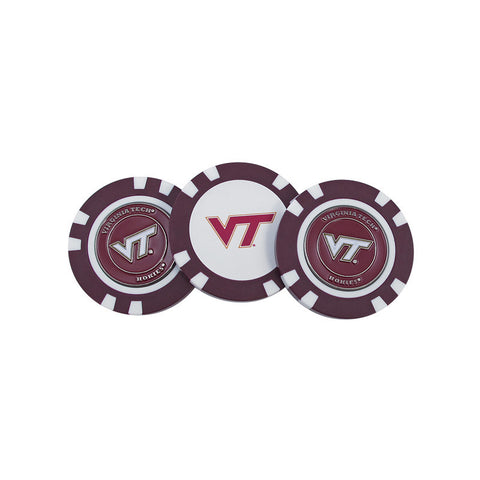 Virginia Tech Golf Ball Marker Set: Maroon