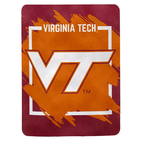 Virginia Tech Dimensional Micro Raschel Throw Blanket