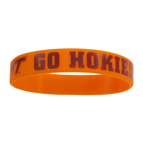 Virginia Tech Silicone Wristband: Orange