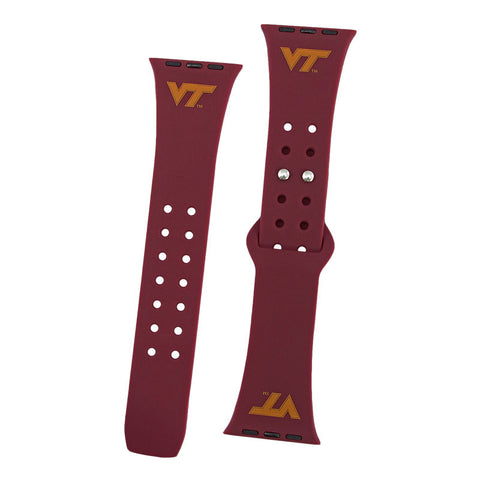 Virginia Tech Silicone Apple Watch Band: Maroon