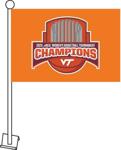 Virginia Tech ACC Women's Basketball Champions Car Flag