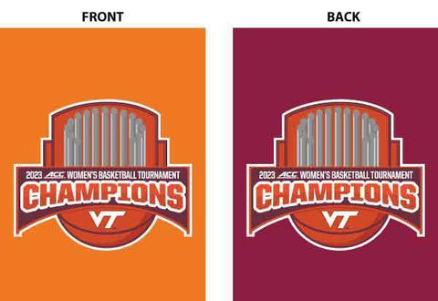 Virginia Tech ACC Women's Basketball Champions House Banner Flag