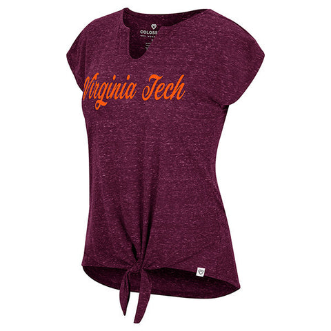 Virginia Tech Women's Benny Boo Tie Front T-Shirt
