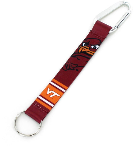 Virginia Tech Fabric Mascot Keychain with Carabiner