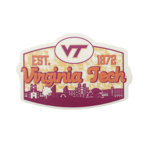Virginia Tech Hokie Stone Decal