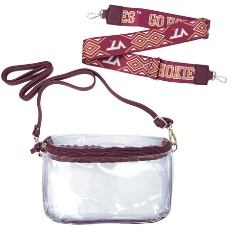 Virginia Tech Clear Lexi Sling Bag