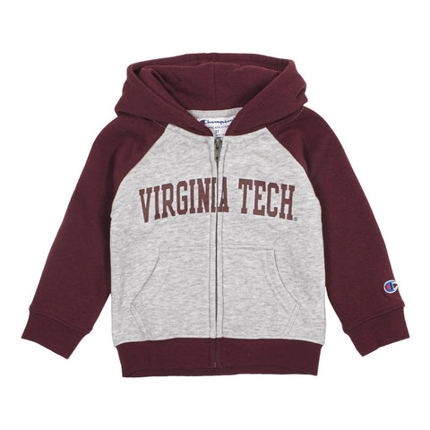 Virginia Tech Baby Raglan Full-Zip Hooded Sweatshirt by Champion