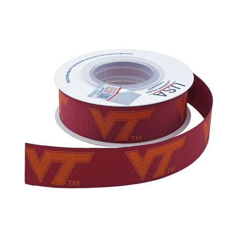 Virginia Tech School Colors Spool Ribbon