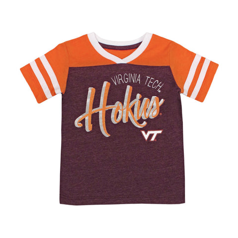 Virginia Tech Toddler Girls' Summer V-Neck T-Shirt